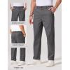 imageCOOFANDY Mens Chino Pants Casual Business Dress Pants Stretch Golf Trousers with PocketsDark Gray