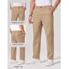 imageCOOFANDY Mens Chino Pants Casual Business Dress Pants Stretch Golf Trousers with PocketsKhaki