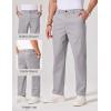 imageCOOFANDY Mens Chino Pants Casual Business Dress Pants Stretch Golf Trousers with PocketsLight Gray