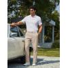 imageCOOFANDY Mens Chino Pants Casual Business Dress Pants Stretch Golf Trousers with PocketsLight Gray