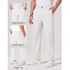 imageCOOFANDY Mens Chino Pants Casual Business Dress Pants Stretch Golf Trousers with PocketsWhite
