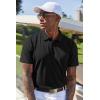 imageCOOFANDY Mens Cotton Polo Shirt Short Sleeve Golf Shirts 3 Buttons Casual Work T ShirtsBlack