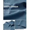 imageCOOFANDY Mens Cotton Polo Shirt Short Sleeve Golf Shirts 3 Buttons Casual Work T ShirtsGrayish Blue
