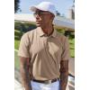 imageCOOFANDY Mens Cotton Polo Shirt Short Sleeve Golf Shirts 3 Buttons Casual Work T ShirtsKhaki