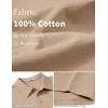imageCOOFANDY Mens Cotton Polo Shirt Short Sleeve Golf Shirts 3 Buttons Casual Work T ShirtsKhaki