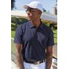 imageCOOFANDY Mens Cotton Polo Shirt Short Sleeve Golf Shirts 3 Buttons Casual Work T ShirtsNavy Blue