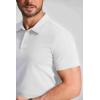 imageCOOFANDY Mens Cotton Polo Shirt Short Sleeve Golf Shirts 3 Buttons Casual Work T ShirtsWhite