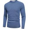 imageCOOFANDY Mens Crewneck Sweater Casual Dress Pullover Sweaters Slim Fit Lightweight Long Sleeve Raglan SweatersDark Blue