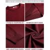 imageCOOFANDY Mens Crewneck Sweater Casual Dress Pullover Sweaters Slim Fit Lightweight Long Sleeve Raglan SweatersDark Red