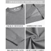 imageCOOFANDY Mens Crewneck Sweater Casual Dress Pullover Sweaters Slim Fit Lightweight Long Sleeve Raglan SweatersGrey