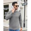 imageCOOFANDY Mens Crewneck Sweater Casual Dress Pullover Sweaters Slim Fit Lightweight Long Sleeve Raglan SweatersGrey