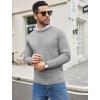 imageCOOFANDY Mens Crewneck Sweater Casual Dress Pullover Sweaters Slim Fit Lightweight Long Sleeve Raglan SweatersLight Grey