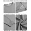 imageCOOFANDY Mens Crewneck Sweater Casual Dress Pullover Sweaters Slim Fit Lightweight Long Sleeve Raglan SweatersLight Grey