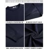 imageCOOFANDY Mens Crewneck Sweater Casual Dress Pullover Sweaters Slim Fit Lightweight Long Sleeve Raglan SweatersNavy Blue