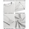 imageCOOFANDY Mens Crewneck Sweater Casual Dress Pullover Sweaters Slim Fit Lightweight Long Sleeve Raglan SweatersWhite