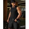 imageCOOFANDY Mens Dry Fit Workout Tank Top Sleeveless Gym Muscle Shirt UPF 50 Summer Running Athletic TshirtsBlack
