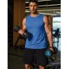 imageCOOFANDY Mens Dry Fit Workout Tank Top Sleeveless Gym Muscle Shirt UPF 50 Summer Running Athletic TshirtsBlue