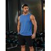 imageCOOFANDY Mens Dry Fit Workout Tank Top Sleeveless Gym Muscle Shirt UPF 50 Summer Running Athletic TshirtsBlue