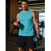 imageCOOFANDY Mens Dry Fit Workout Tank Top Sleeveless Gym Muscle Shirt UPF 50 Summer Running Athletic TshirtsGreen