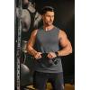 imageCOOFANDY Mens Dry Fit Workout Tank Top Sleeveless Gym Muscle Shirt UPF 50 Summer Running Athletic TshirtsMedium Grey
