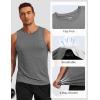 imageCOOFANDY Mens Dry Fit Workout Tank Top Sleeveless Gym Muscle Shirt UPF 50 Summer Running Athletic TshirtsMedium Grey
