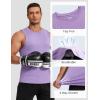imageCOOFANDY Mens Dry Fit Workout Tank Top Sleeveless Gym Muscle Shirt UPF 50 Summer Running Athletic TshirtsPurple