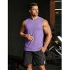 imageCOOFANDY Mens Dry Fit Workout Tank Top Sleeveless Gym Muscle Shirt UPF 50 Summer Running Athletic TshirtsPurple