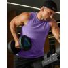 imageCOOFANDY Mens Dry Fit Workout Tank Top Sleeveless Gym Muscle Shirt UPF 50 Summer Running Athletic TshirtsPurple