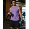 imageCOOFANDY Mens Dry Fit Workout Tank Top Sleeveless Gym Muscle Shirt UPF 50 Summer Running Athletic TshirtsPurple