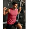 imageCOOFANDY Mens Dry Fit Workout Tank Top Sleeveless Gym Muscle Shirt UPF 50 Summer Running Athletic TshirtsRed