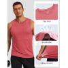 imageCOOFANDY Mens Dry Fit Workout Tank Top Sleeveless Gym Muscle Shirt UPF 50 Summer Running Athletic TshirtsRed