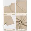 imageCOOFANDY Mens Henley Shirts Cotton Short Sleeve Casual TShirt Button Henley Basic Tee Lightweight Summer TopCoffee