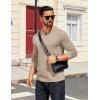 imageCOOFANDY Mens Henley Shirts Long Sleeve T Shirts Casual Lightweight Fashion Button Pullover Tee ShirtKhaki