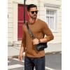 imageCOOFANDY Mens Henley Shirts Long Sleeve T Shirts Casual Lightweight Fashion Button Pullover Tee ShirtLight Brown