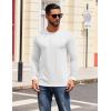 imageCOOFANDY Mens Henley Shirts Long Sleeve T Shirts Casual Lightweight Fashion Button Pullover Tee ShirtWhite