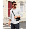 imageCOOFANDY Mens Henley Shirts Long Sleeve T Shirts Casual Lightweight Fashion Button Pullover Tee ShirtWhite