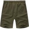 imageCOOFANDY Mens Linen Shorts Casual Elastic Waist Drawstring Short Summer Beach Vacation ShortsArmy Green
