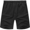 imageCOOFANDY Mens Linen Shorts Casual Elastic Waist Drawstring Short Summer Beach Vacation ShortsBlack