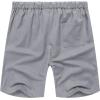 imageCOOFANDY Mens Linen Shorts Casual Elastic Waist Drawstring Short Summer Beach Vacation ShortsLight Gray
