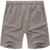 imageCOOFANDY Mens Linen Shorts Casual Elastic Waist Drawstring Short Summer Beach Vacation ShortsMedium Gray