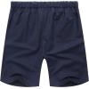 imageCOOFANDY Mens Linen Shorts Casual Elastic Waist Drawstring Short Summer Beach Vacation ShortsNavy Blue
