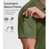 imageCOOFANDY Mens Polo Shirt Short Sleeve Quick Dry Tactical Shirts Golf Polos Collared Work Shirts for Men with Pocket01olive Green