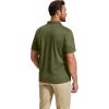 imageCOOFANDY Mens Polo Shirt Short Sleeve Quick Dry Tactical Shirts Golf Polos Collared Work Shirts for Men with Pocket01olive Green