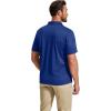 imageCOOFANDY Mens Polo Shirt Short Sleeve Quick Dry Tactical Shirts Golf Polos Collared Work Shirts for Men with PocketBlue