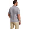 imageCOOFANDY Mens Polo Shirt Short Sleeve Quick Dry Tactical Shirts Golf Polos Collared Work Shirts for Men with PocketLight Grey