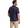 imageCOOFANDY Mens Polo Shirt Short Sleeve Quick Dry Tactical Shirts Golf Polos Collared Work Shirts for Men with PocketNavy Blue