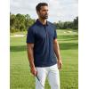 imageCOOFANDY Mens Polo Shirts Short Sleeve Golf Shirt UPF50 Moisture Wicking Quick Dry Collared Performance Polo Shirts for MenNavy