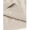 imageCOOFANDY Mens Shawl Collar Pullover Sweater Slim Fit Casual Button Cable Knit SweatersBeige