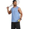 imageCOOFANDY Mens Sleeveless Shirt Quick Dry Workout Tank Top Gym Muscle T Shirts Sport Athletic Tanks Moisture WickingLight Blue