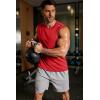 imageCOOFANDY Mens Sleeveless Shirt Quick Dry Workout Tank Top Gym Muscle T Shirts Sport Athletic Tanks Moisture WickingRed